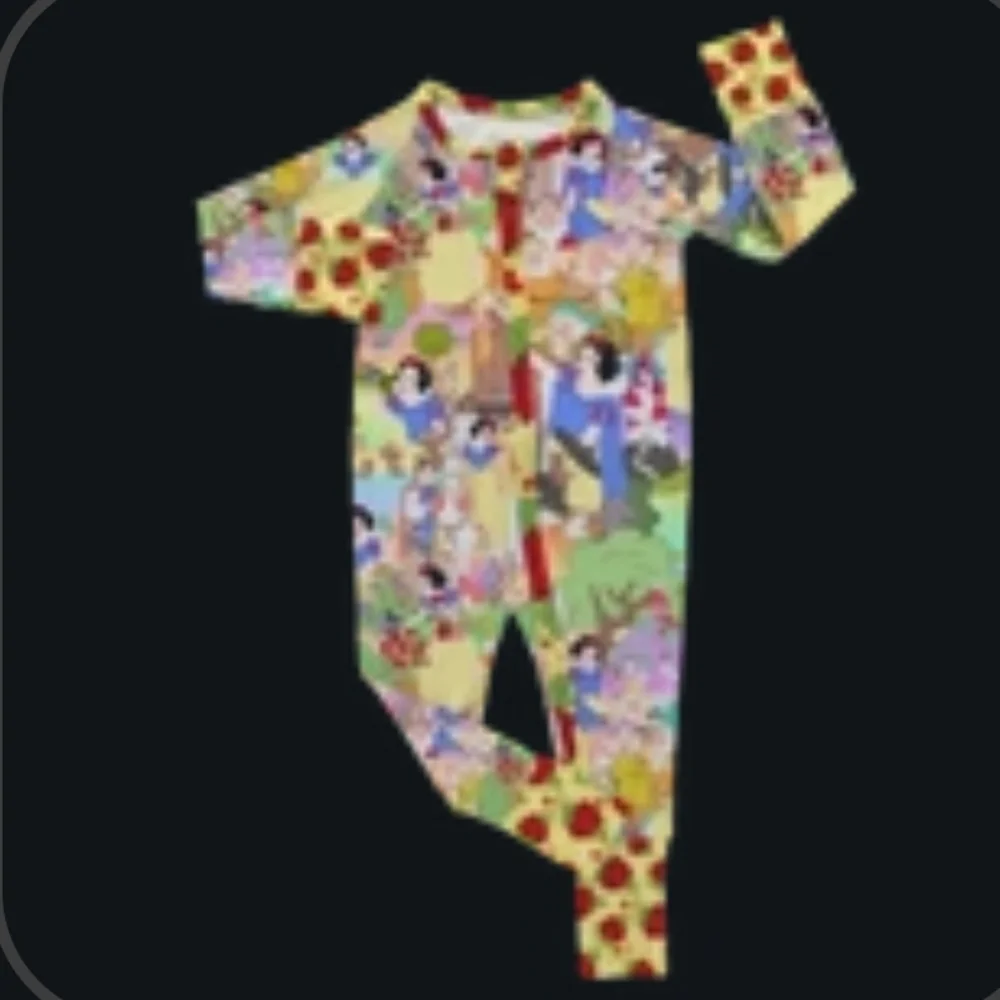 Snow white bamboo zippy